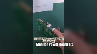 การตรวจสอบผู้ป่วย การเปลี่ยนการซ่อมแซมบอร์ดพลังงาน DASH2500